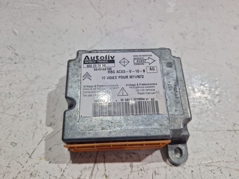 Recambio de centralita airbag para citroën xsara familiar (1997) 1.6 16v referencia OEM IAM 9646469180  
