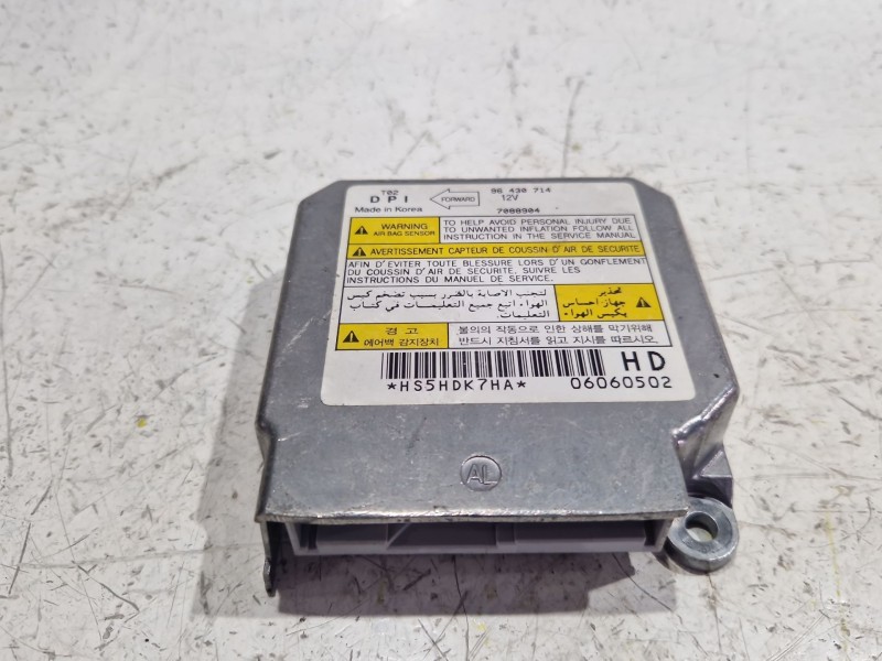 Recambio de centralita airbag para chevrolet kalos (2005) 1.4 16v referencia OEM IAM 96430714  
