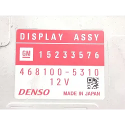 Recambio de sistema audio / radio cd para cadillac sts 3.6 referencia OEM IAM 15233576 4681005310  