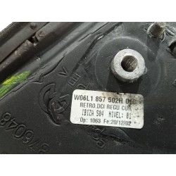 Recambio de retrovisor derecho para seat ibiza iii (6l1) 1.9 sdi referencia OEM IAM W06L1857502H01C  