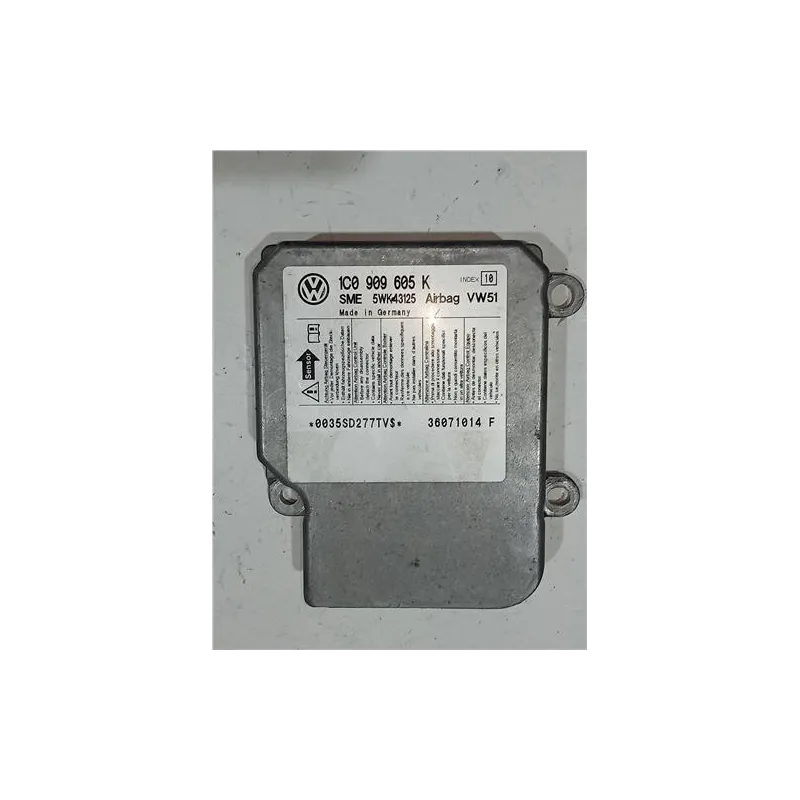 Recambio de centralita airbag para volkswagen polo iv (9n1)(11.2001) 1.9 tdi referencia OEM IAM 1C0909605K  