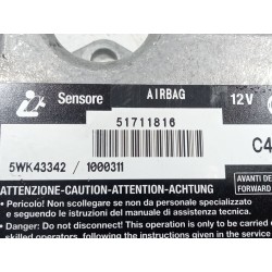 Recambio de centralita airbag para fiat stilo (192) multi wagon (2003) 1.9 jtd referencia OEM IAM 51711816  