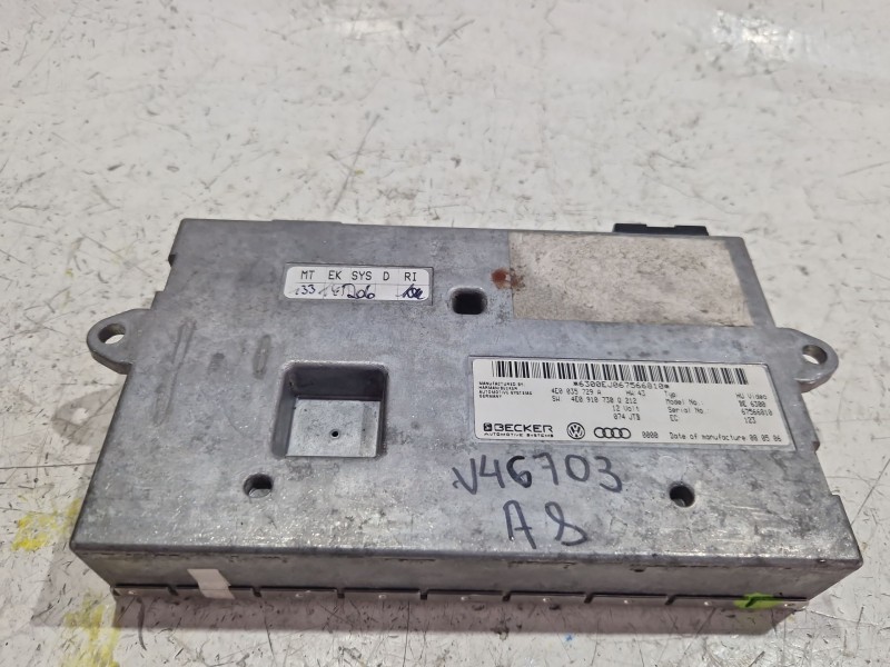 Recambio de modulo electronico para audi a8 d3 (4e2, 4e8) 4.2 quattro referencia OEM IAM 4E0035729A  