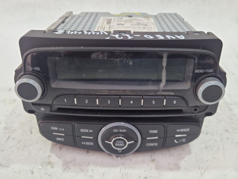 Recambio de sistema audio / radio cd para chevrolet aveo fastback 1.2 referencia OEM IAM 95270962  