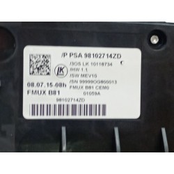 Recambio de mando climatizador para citroën ds5 2.0 bluehdi 180 referencia OEM IAM 98102714ZD  