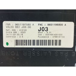 Recambio de bsi para peugeot 307 (3a/c) 2.0 hdi 110 referencia OEM IAM 9651197580  