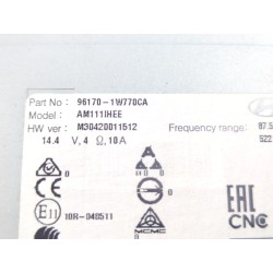 Recambio de sistema audio / radio cd para kia rio iii (ub) 1.25 cvvt referencia OEM IAM 961701W770CA  