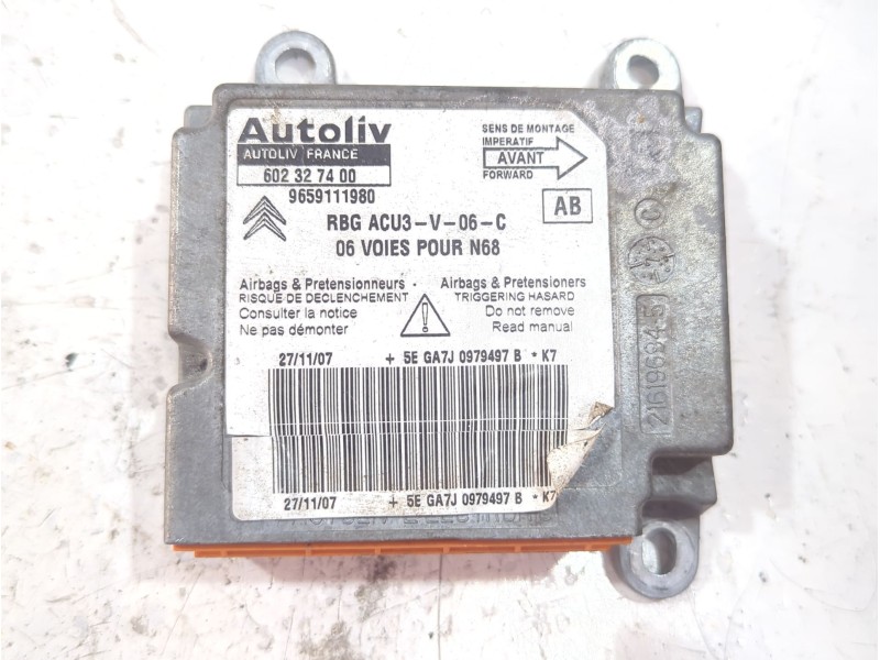 Recambio de centralita airbag para citroën xsara picasso (n68) 1.6 hdi referencia OEM IAM 216196958B  