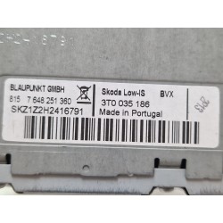 Recambio de sistema audio / radio cd para skoda superb ii (3t4) 2.0 tdi referencia OEM IAM 3T0035186  
