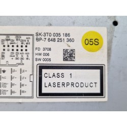 Recambio de sistema audio / radio cd para skoda superb ii (3t4) 2.0 tdi referencia OEM IAM 3T0035186  