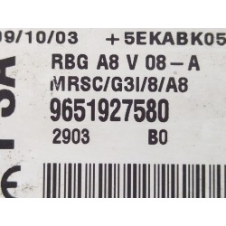 Recambio de centralita airbag para citroën c3 (2002) hdi referencia OEM IAM 9651927580  