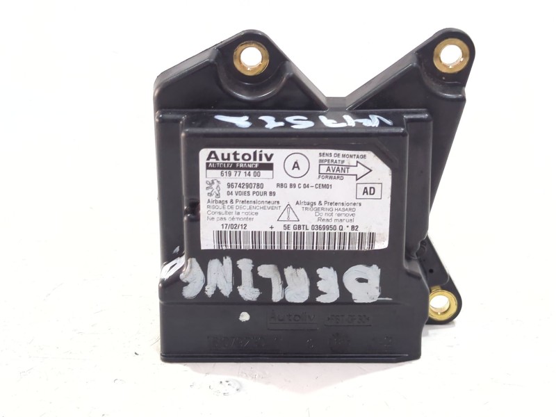 Recambio de centralita airbag para citroën berlingo multispace (b9) 1.6 hdi 110 referencia OEM IAM 9674290780  