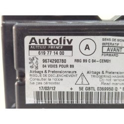 Recambio de centralita airbag para citroën berlingo multispace (b9) 1.6 hdi 110 referencia OEM IAM 9674290780  
