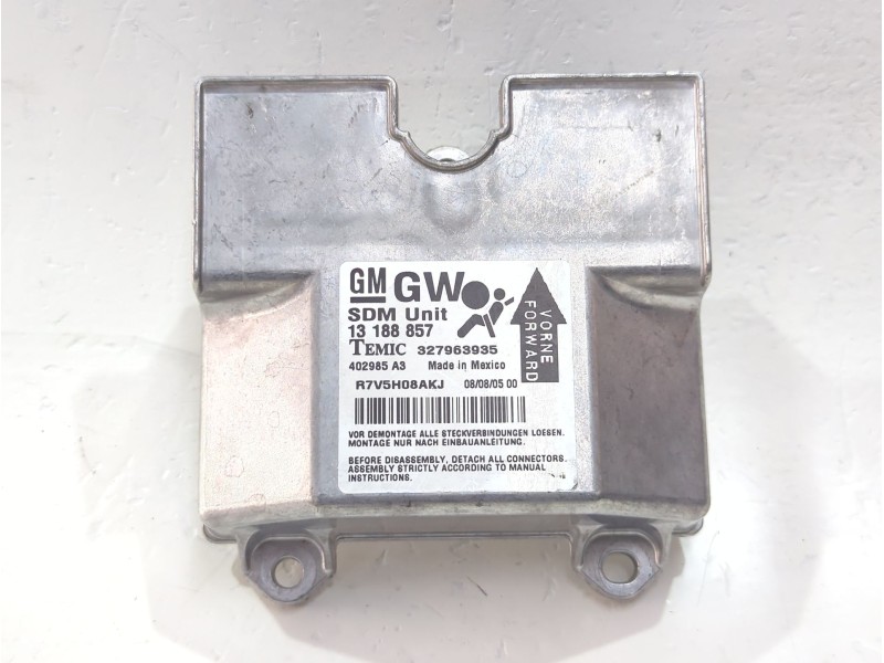 Recambio de centralita airbag para opel astra h (a04) 1.7 cdti (l48) referencia OEM IAM 327963935  