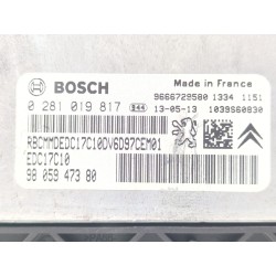Recambio de centralita inyeccion para peugeot partner tepee 1.6 hdi / bluehdi 75 referencia OEM IAM 9666729580  