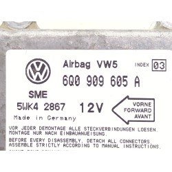 Recambio de centralita airbag para volkswagen golf iv berlina (1j1)(1997) 1.9 tdi referencia OEM IAM 6Q0909605A  