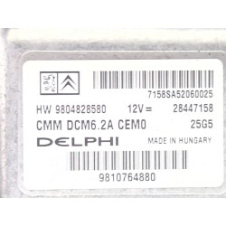 Recambio de centralita inyeccion para citroën ds5 2.0 bluehdi 180 referencia OEM IAM HW9804828580  