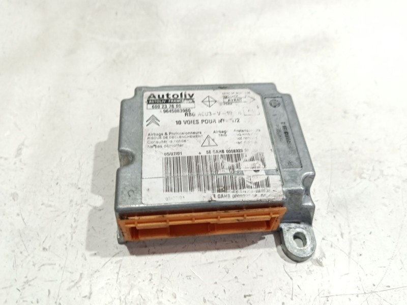 Recambio de centralita airbag para citroën xsara berlina (1997) 2.0 hdi 109 referencia OEM IAM 9645883980  