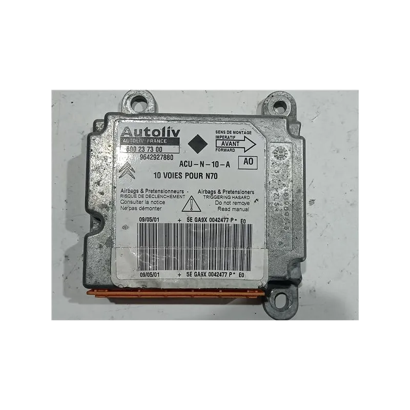 Recambio de centralita airbag para citroën xsara berlina (1997) 1.9 td referencia OEM IAM 600237300  