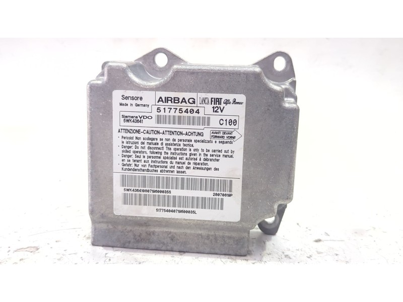 Recambio de centralita airbag para fiat bravo ii (198_) 1.9 d multijet (198axc1b) referencia OEM IAM 51775404  