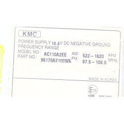 Recambio de sistema audio / radio cd para kia cee´d (jd) 1.4 crdi 90 referencia OEM IAM 96170A2100WK  