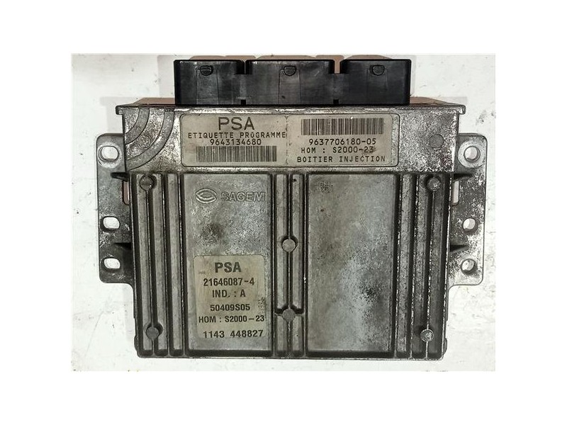 Recambio de centralita inyeccion para peugeot 206 (1998) 1.4 hdi eco 70 referencia OEM IAM 963770618005 9643134680  