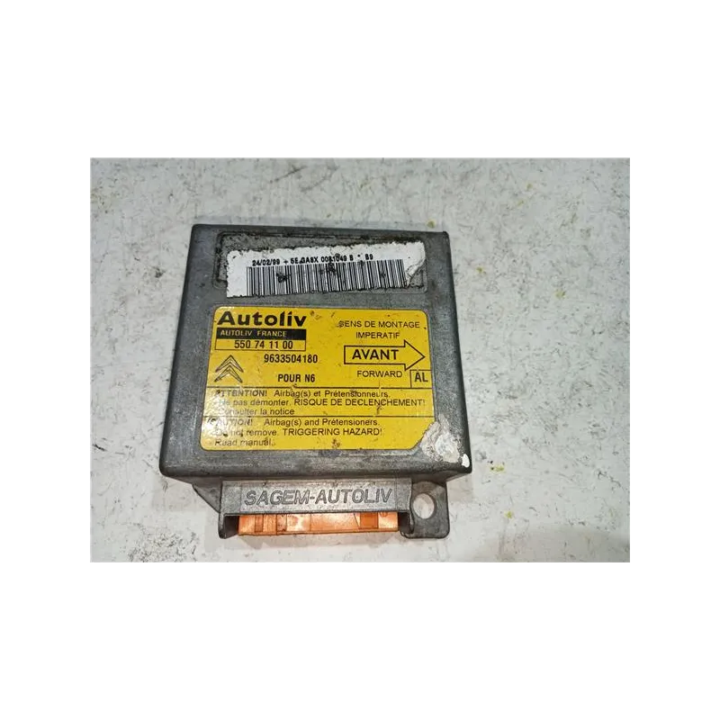 Recambio de centralita airbag para citroën xsara berlina (1997) 1.9 td referencia OEM IAM 9633504180  