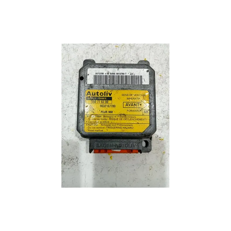 Recambio de centralita airbag para citroën xsara picasso (1999) 1.6 hdi referencia OEM IAM 9632167780  