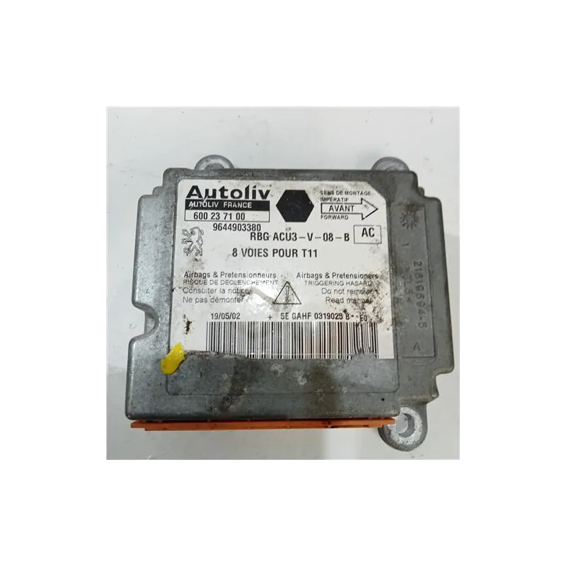 Recambio de centralita airbag para peugeot 206 (1998) 1.4 hdi eco 70 referencia OEM IAM 9644903380  