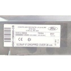 Recambio de modulo electronico para ford fiesta v (jh_, jd_) 1.6 tdci referencia OEM IAM 4S6T15K600CB  