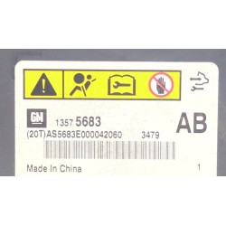 Recambio de centralita airbag para opel astra j (p10) 2.0 cdti (68) referencia OEM IAM 13575683  