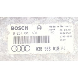 Recambio de centralita inyeccion para audi a3 (8l1) 1.9 tdi referencia OEM IAM 038906018AJ  