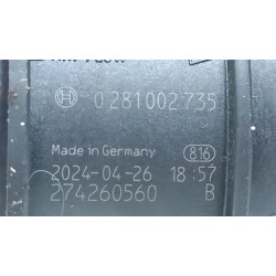Recambio de caudalimetro para volkswagen golf vi (5k1) 2.0 tdi referencia OEM IAM 0281002735  
