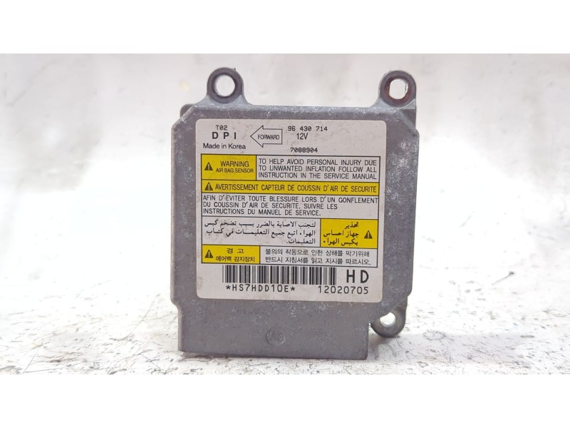 Recambio de centralita airbag para chevrolet kalos (2005) 1.4 16v referencia OEM IAM 96430714  