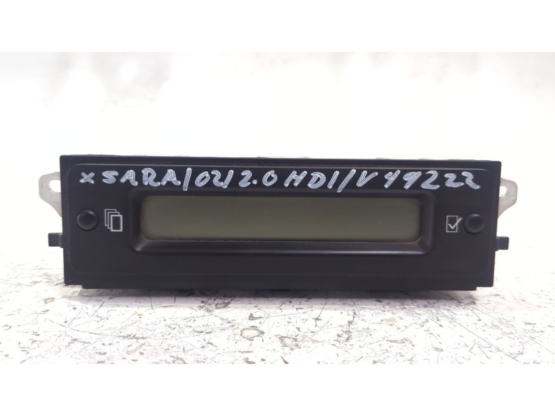 Recambio de pantalla multifuncion para citroën xsara (n1) 2.0 hdi 90 referencia OEM IAM 9643654377E00  