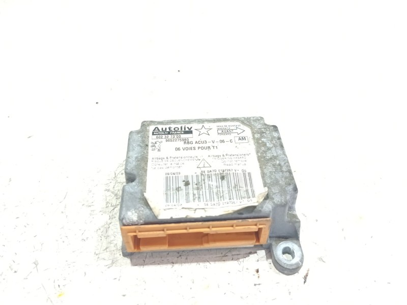 Recambio de centralita airbag para peugeot 206 (1998) 1.4 hdi eco 70 referencia OEM IAM 9652275980  