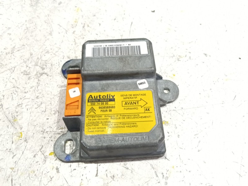 Recambio de centralita airbag para peugeot partner furgón (5) 2.0 hdi referencia OEM IAM 550740800  