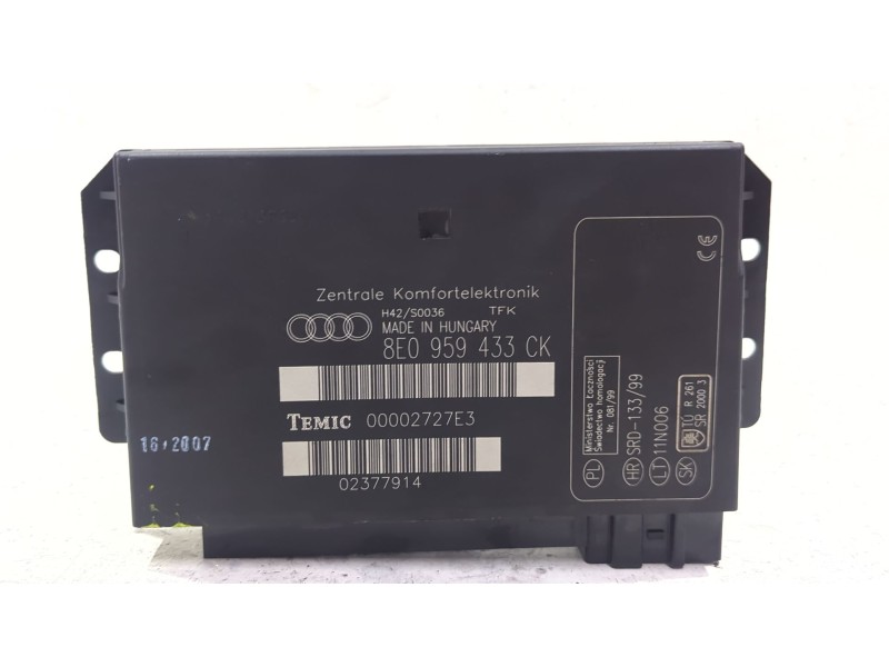 Recambio de modulo electronico para audi a4 b8 (8k2) 2.0 tdi referencia OEM IAM 8E0959433CK  