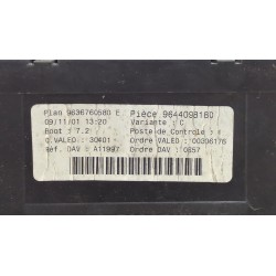 Recambio de caja reles / fusibles para peugeot 307 (3a/c) 1.6 16v referencia OEM IAM 9644098180  