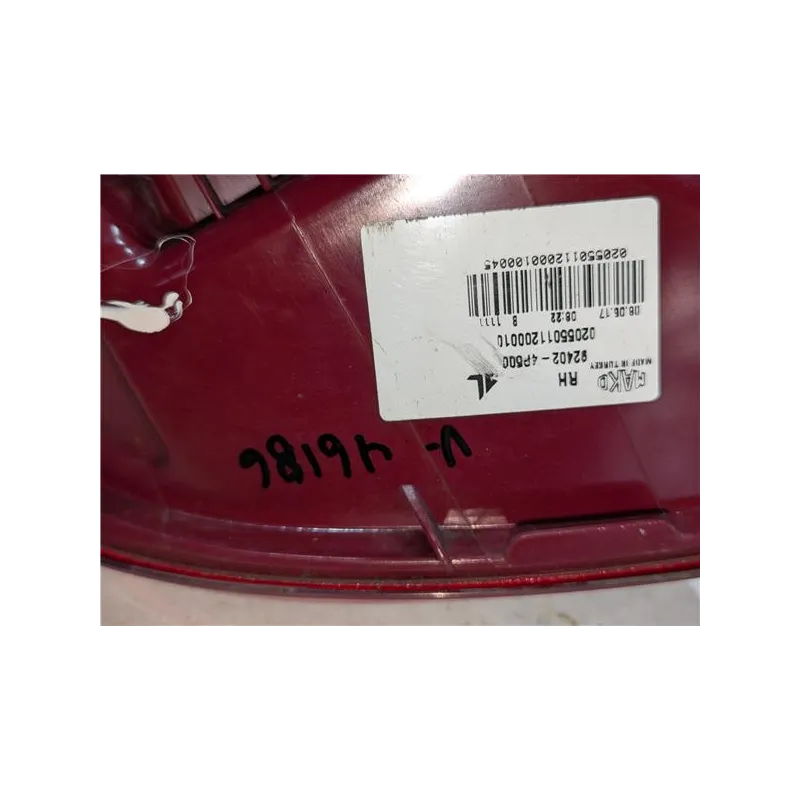 Recambio de piloto trasero derecho para hyundai i20 (pb)(2009) 1.2 referencia OEM IAM 924024P500  