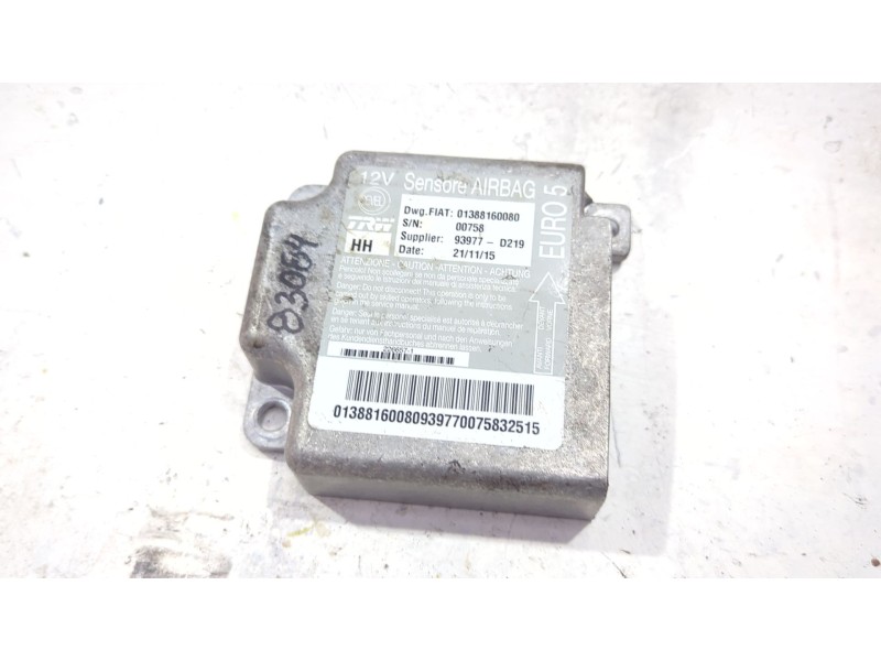 Recambio de centralita airbag para fiat ducato furgoneta (250_) 130 multijet 2,3 d referencia OEM IAM 01388160080  