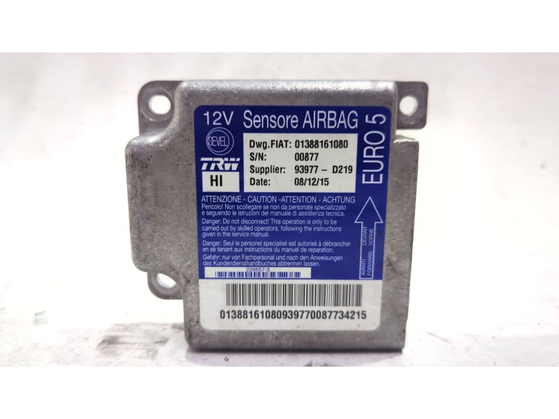 Recambio de centralita airbag para fiat ducato furgoneta (250_) 130 multijet 2,3 d referencia OEM IAM 01388161080  