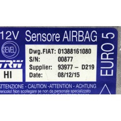 Recambio de centralita airbag para fiat ducato furgoneta (250_) 130 multijet 2,3 d referencia OEM IAM 01388161080  
