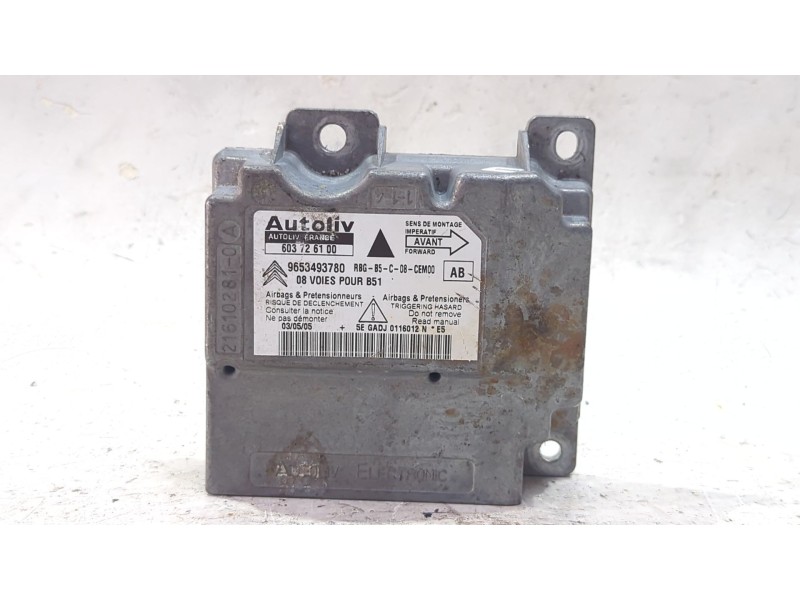 Recambio de centralita airbag para citroën c4 berlina (06.2004) 1.6 hdi referencia OEM IAM 9653493780  