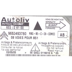 Recambio de centralita airbag para citroën c4 berlina (06.2004) 1.6 hdi referencia OEM IAM 9653493780  