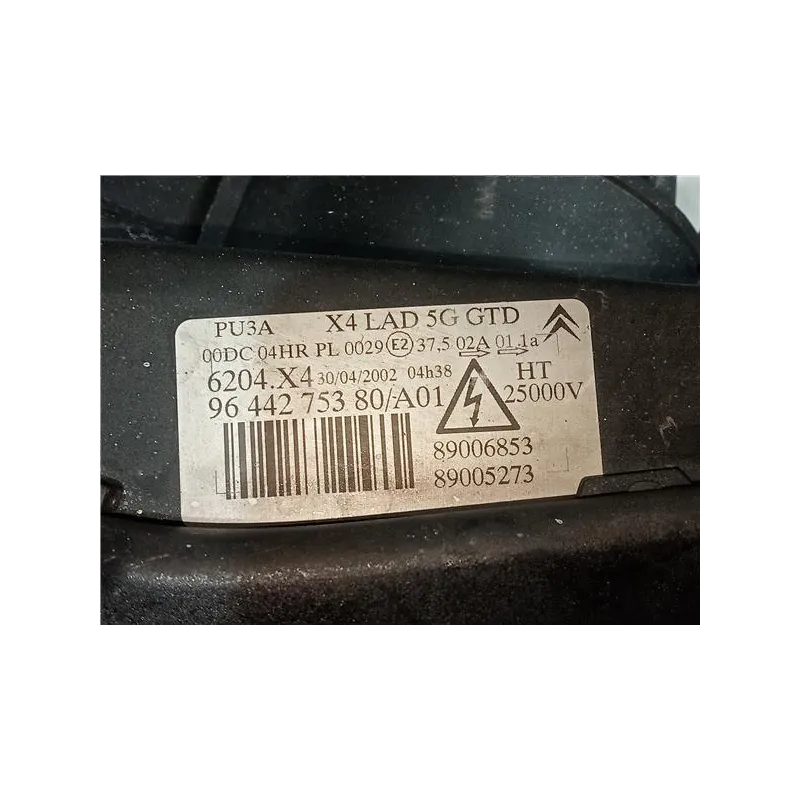 Recambio de faro delantero izquierdo para citroën c5 berlina hdi (dcrhzb, dcrhze) referencia OEM IAM 9644275380  