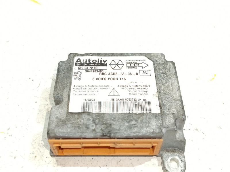 Recambio de centralita airbag para peugeot 206 cc cabrio-coupé (2001) 1.6 16v referencia OEM IAM 600237200  
