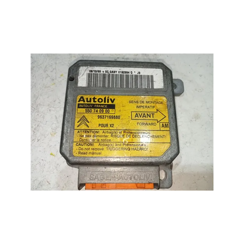 Recambio de centralita airbag para citroën xsara berlina (1997) 1.9 td referencia OEM IAM 550740900  