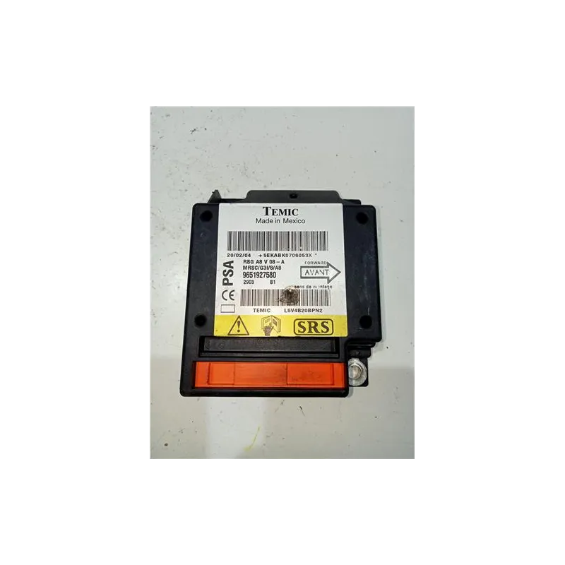 Recambio de centralita airbag para citroën c3 (2002) hdi referencia OEM IAM 9651927580  