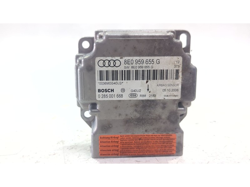 Recambio de centralita airbag para audi a4 b7 (8ec) 2.0 tdi 16v referencia OEM IAM 8E0959655G  